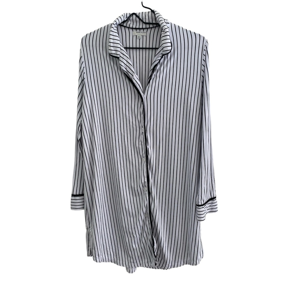 Soft striped pj dress night gown
